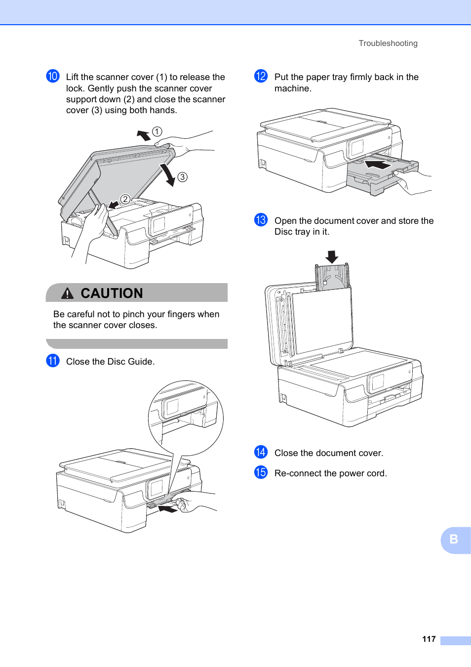 Caution | Brother MFC-J650DW User Manual | Page 131 / 203