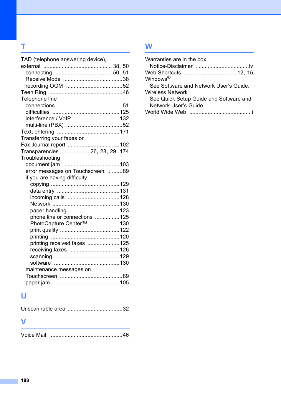 Brother MFC-J650DW User Manual | Page 202 / 203