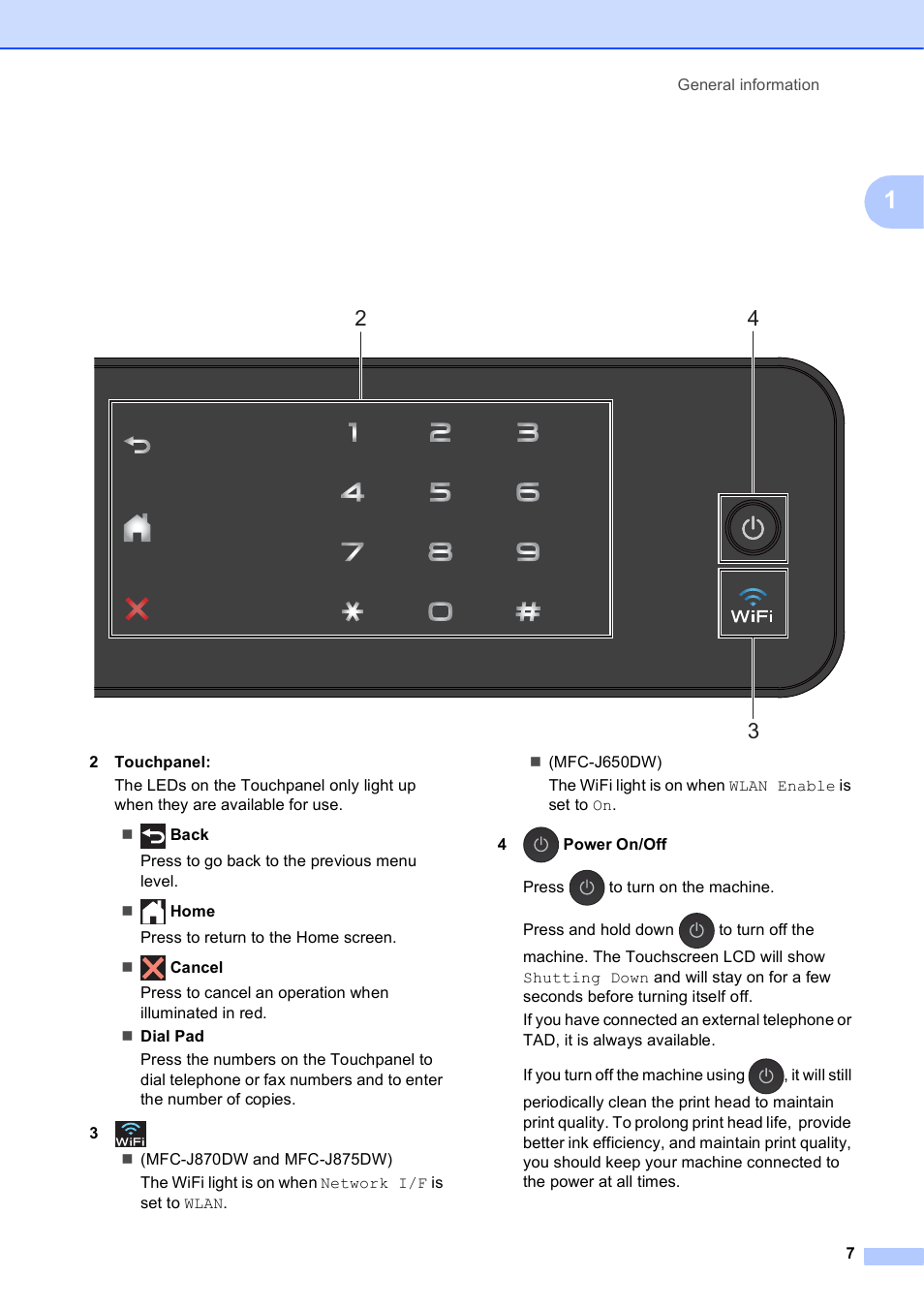 Brother MFC-J650DW User Manual | Page 21 / 203