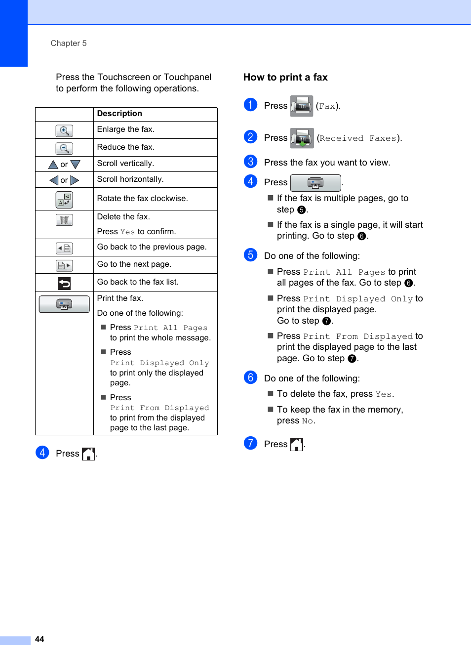 How to print a fax | Brother MFC-J650DW User Manual | Page 58 / 203