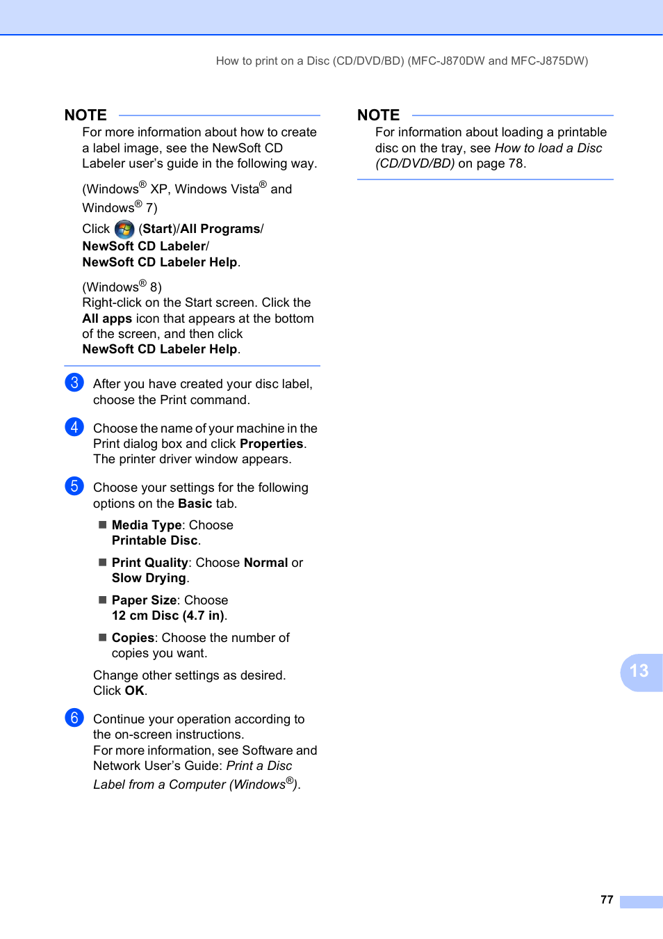 Brother MFC-J650DW User Manual | Page 91 / 203