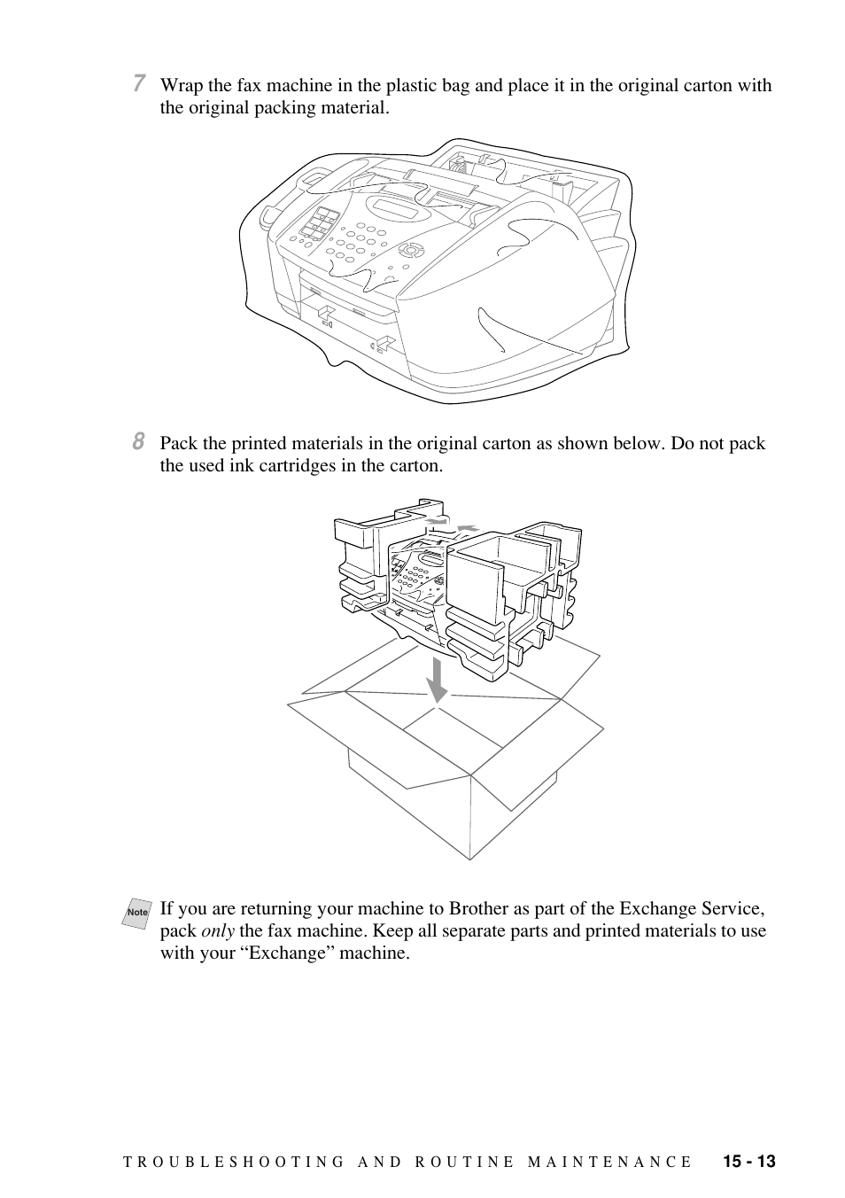 Brother FAX-1800C User Manual | Page 125 / 144