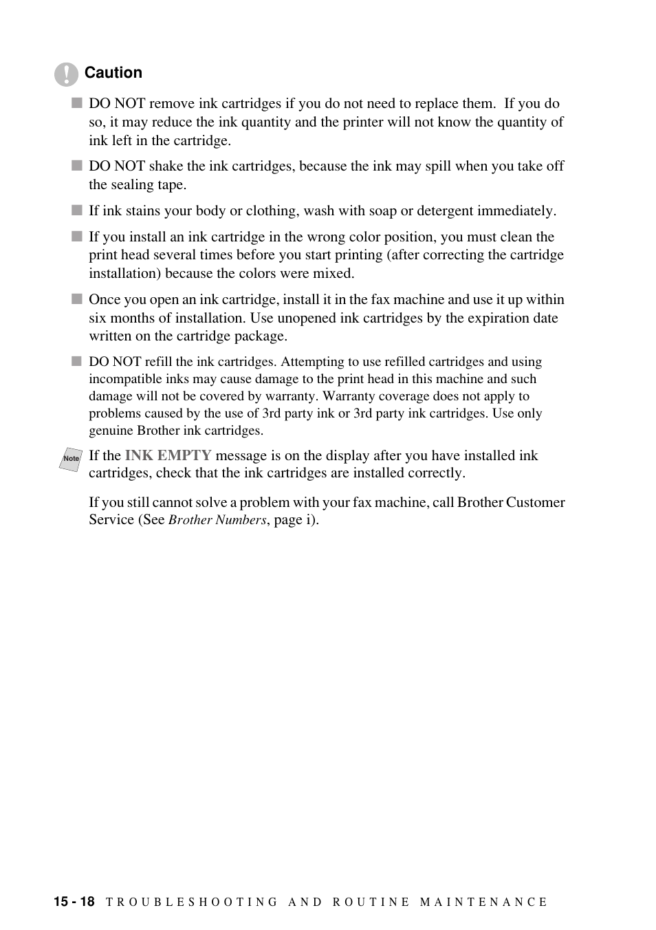 Brother FAX-1800C User Manual | Page 130 / 144