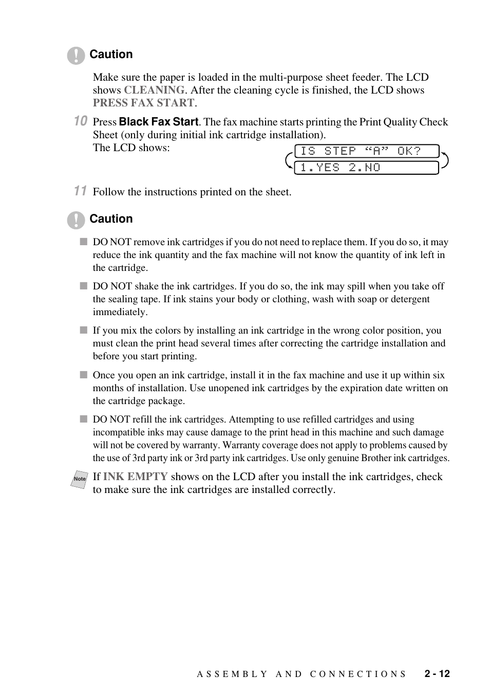 Brother FAX-1800C User Manual | Page 35 / 144