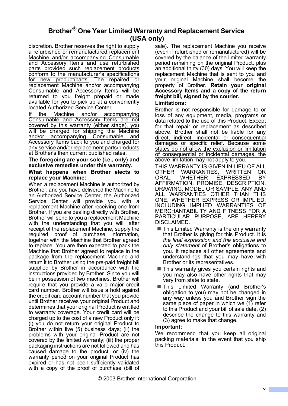 Brother | Brother DCP-330C User Manual | Page 7 / 116