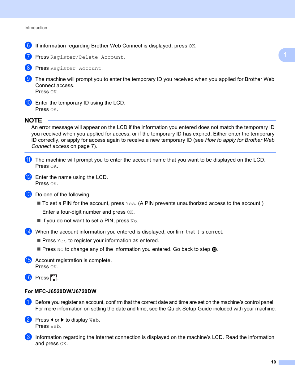 Brother MFC-J6520DW User Manual | Page 14 / 56