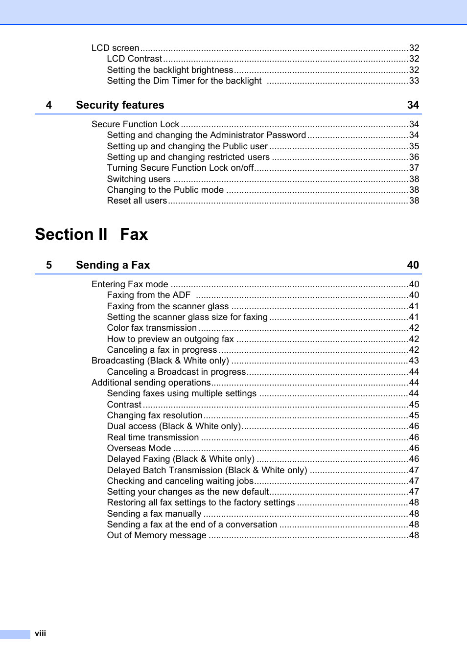 Brother MFC 6890CDW User Manual | Page 10 / 248