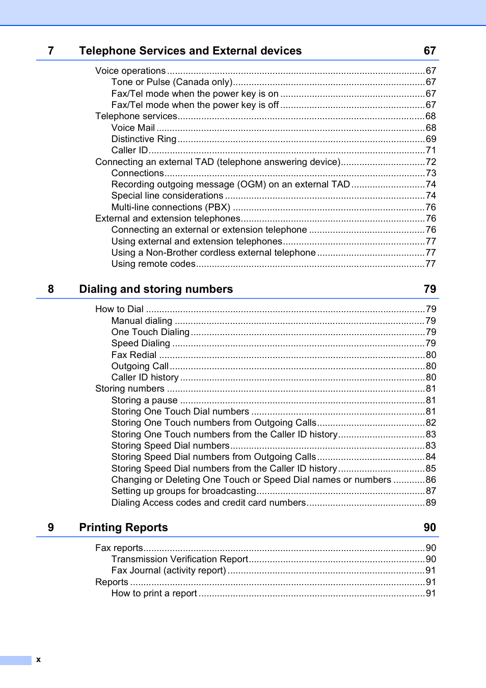 Brother MFC 6890CDW User Manual | Page 12 / 248
