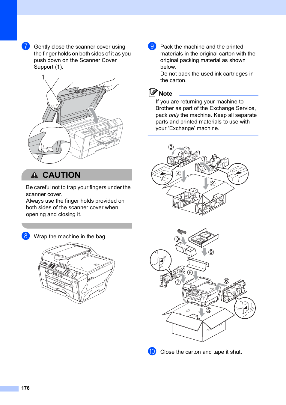 Caution | Brother MFC 6890CDW User Manual | Page 192 / 248