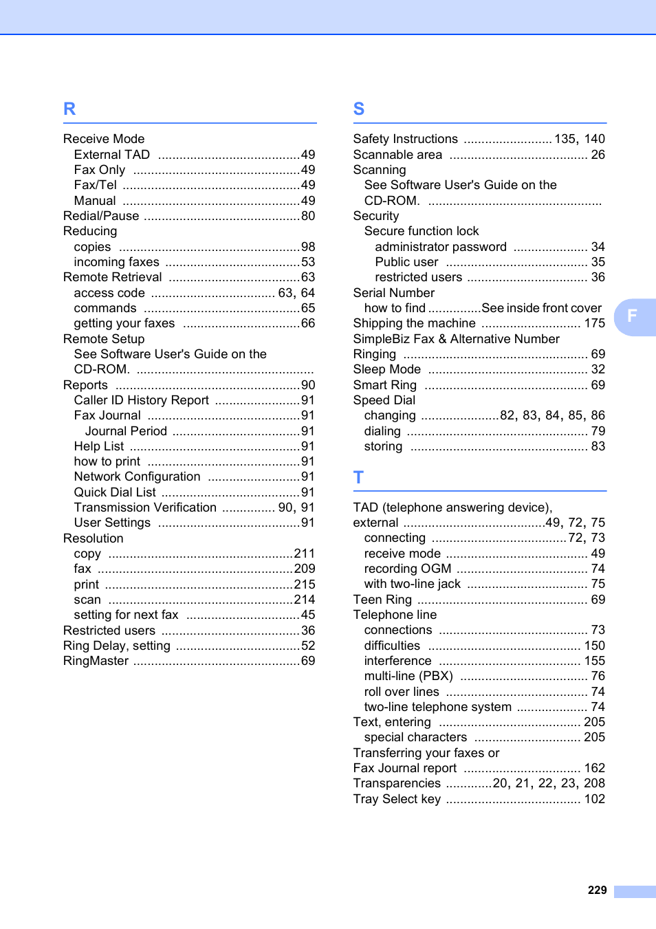 Brother MFC 6890CDW User Manual | Page 245 / 248