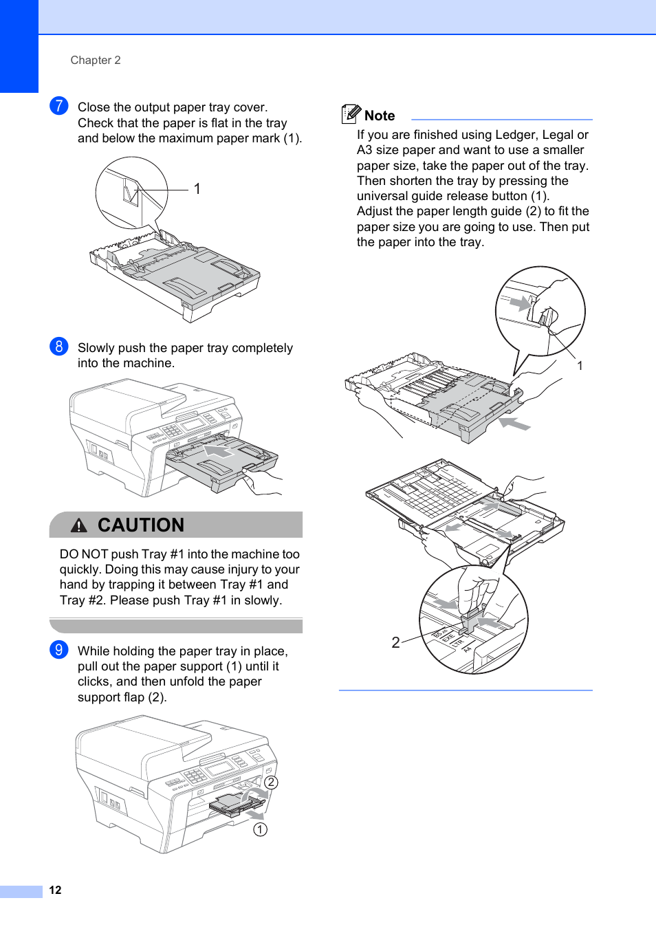 Caution | Brother MFC 6890CDW User Manual | Page 28 / 248