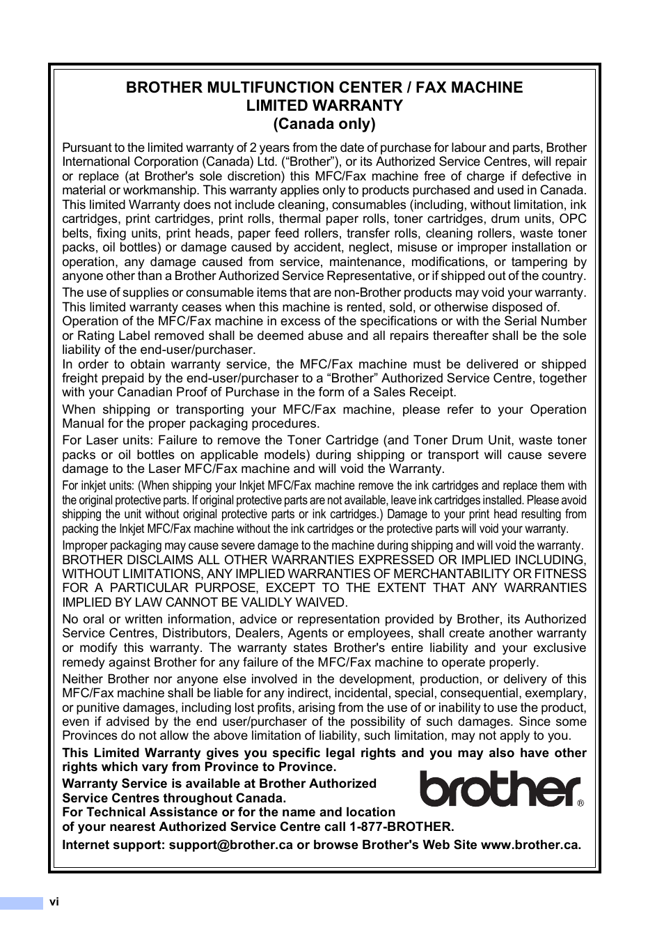 Brother MFC 6890CDW User Manual | Page 8 / 248