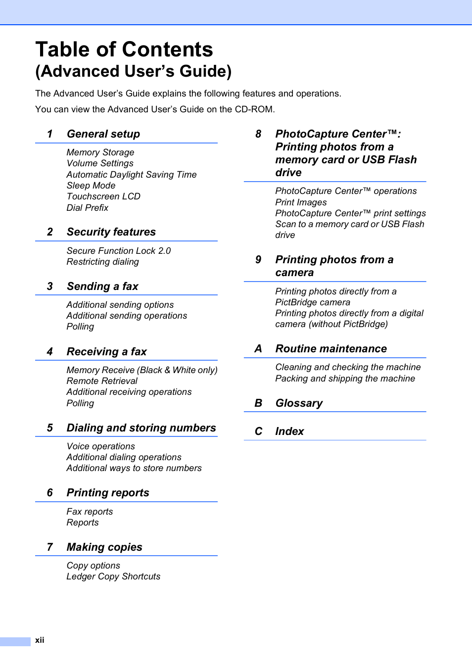 Brother MFC-J6920DW User Manual | Page 14 / 223