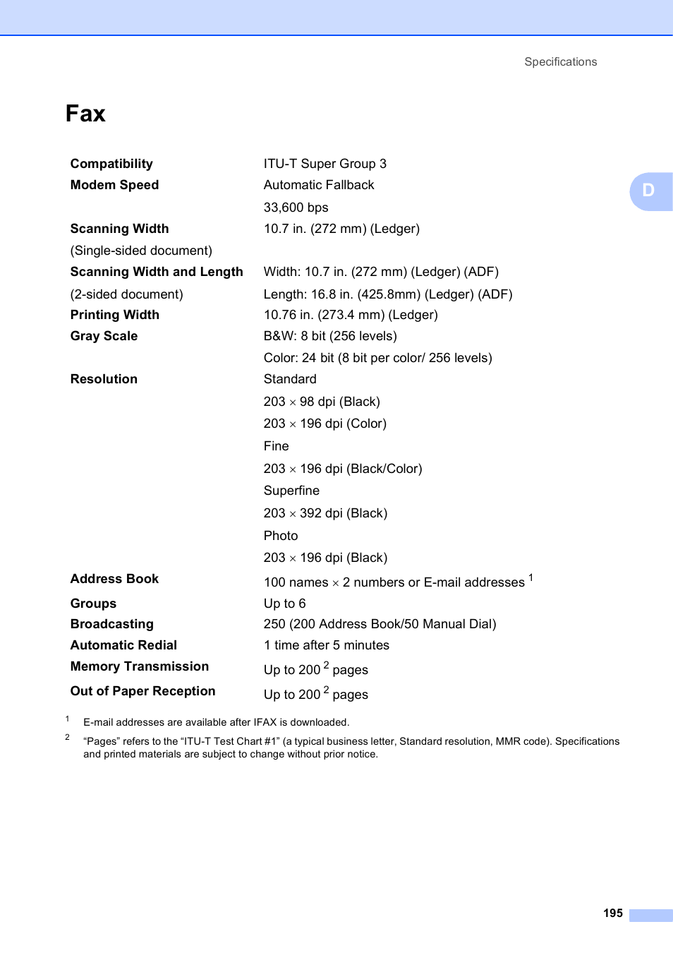 Brother MFC-J6920DW User Manual | Page 209 / 223
