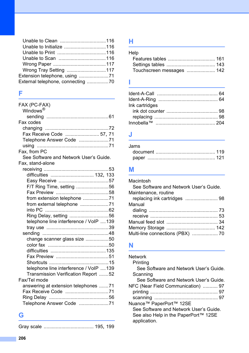 Brother MFC-J6920DW User Manual | Page 220 / 223