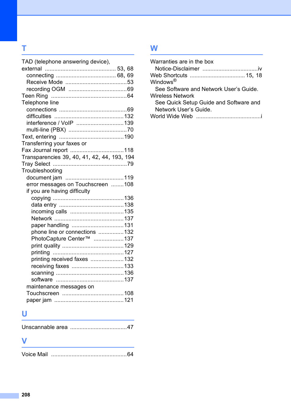 Brother MFC-J6920DW User Manual | Page 222 / 223