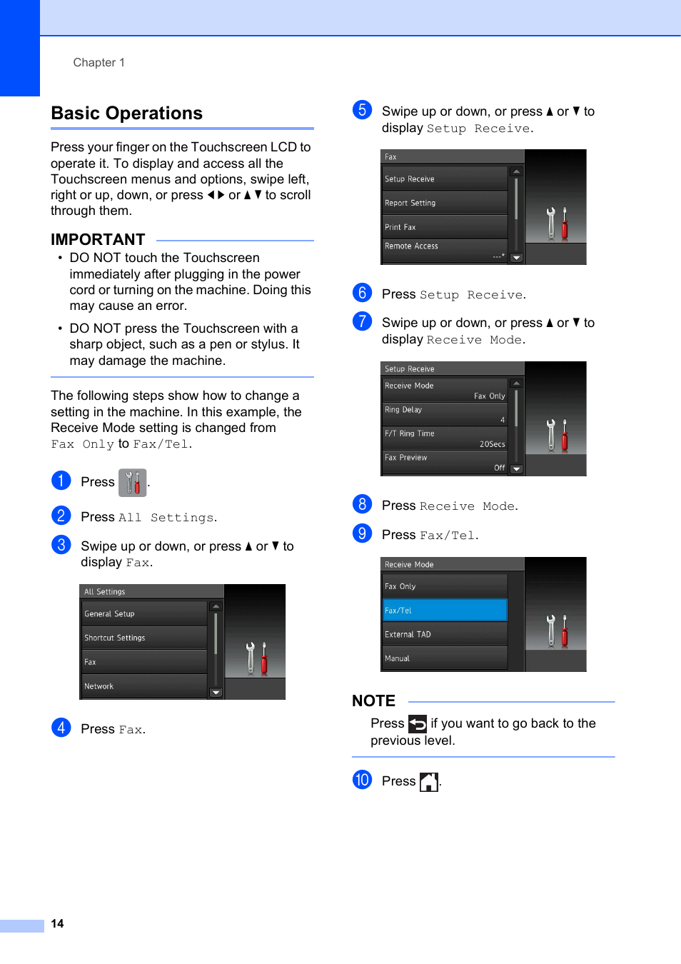 Basic operations, Important | Brother MFC-J6920DW User Manual | Page 28 / 223