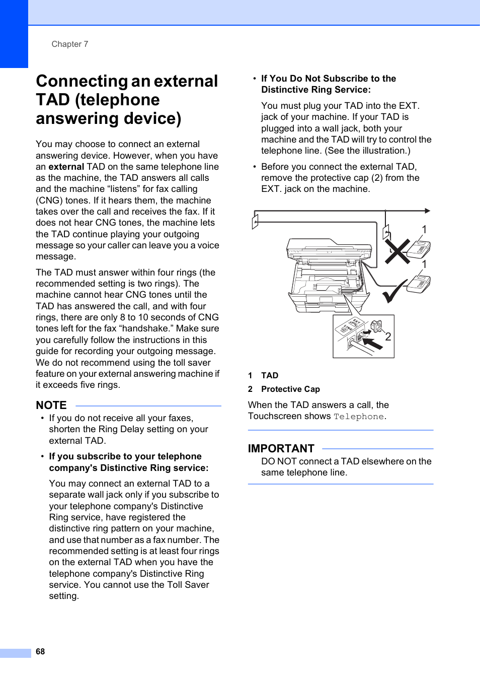 Important | Brother MFC-J6920DW User Manual | Page 82 / 223