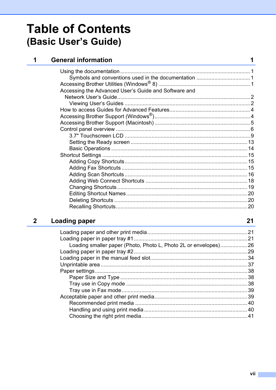 Brother MFC-J6920DW User Manual | Page 9 / 223