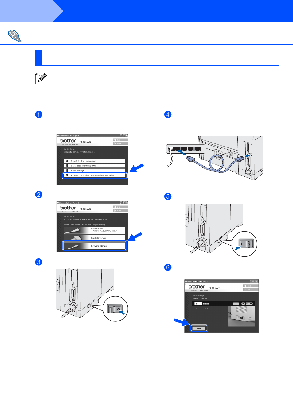 For network shared printer users, Step 2, Installing the driver | Brother HL-6050DN User Manual | Page 23 / 37