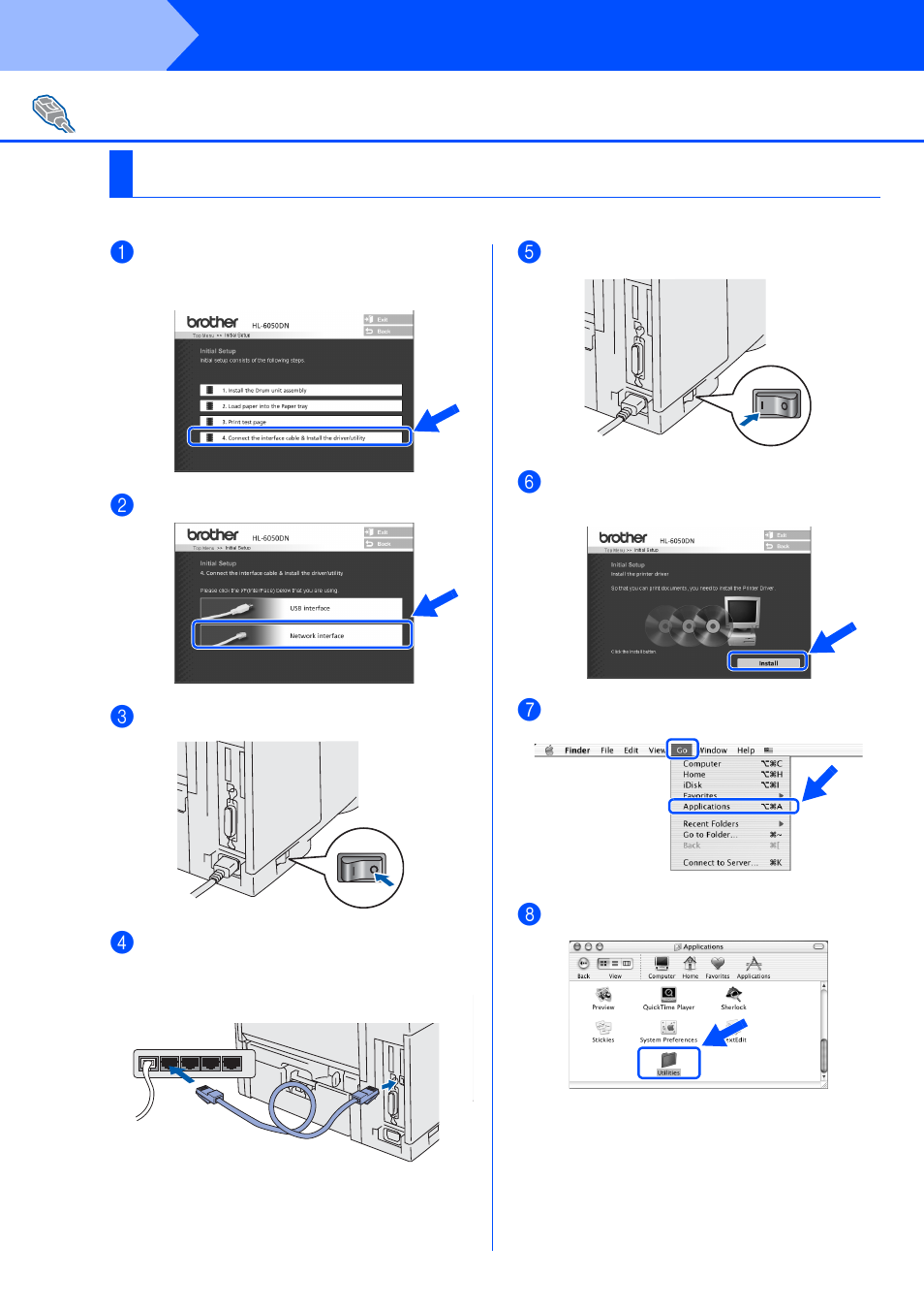 For mac os® x 10.1 / 10.2 users, For mac os, Step 2 | Installing the driver | Brother HL-6050DN User Manual | Page 31 / 37