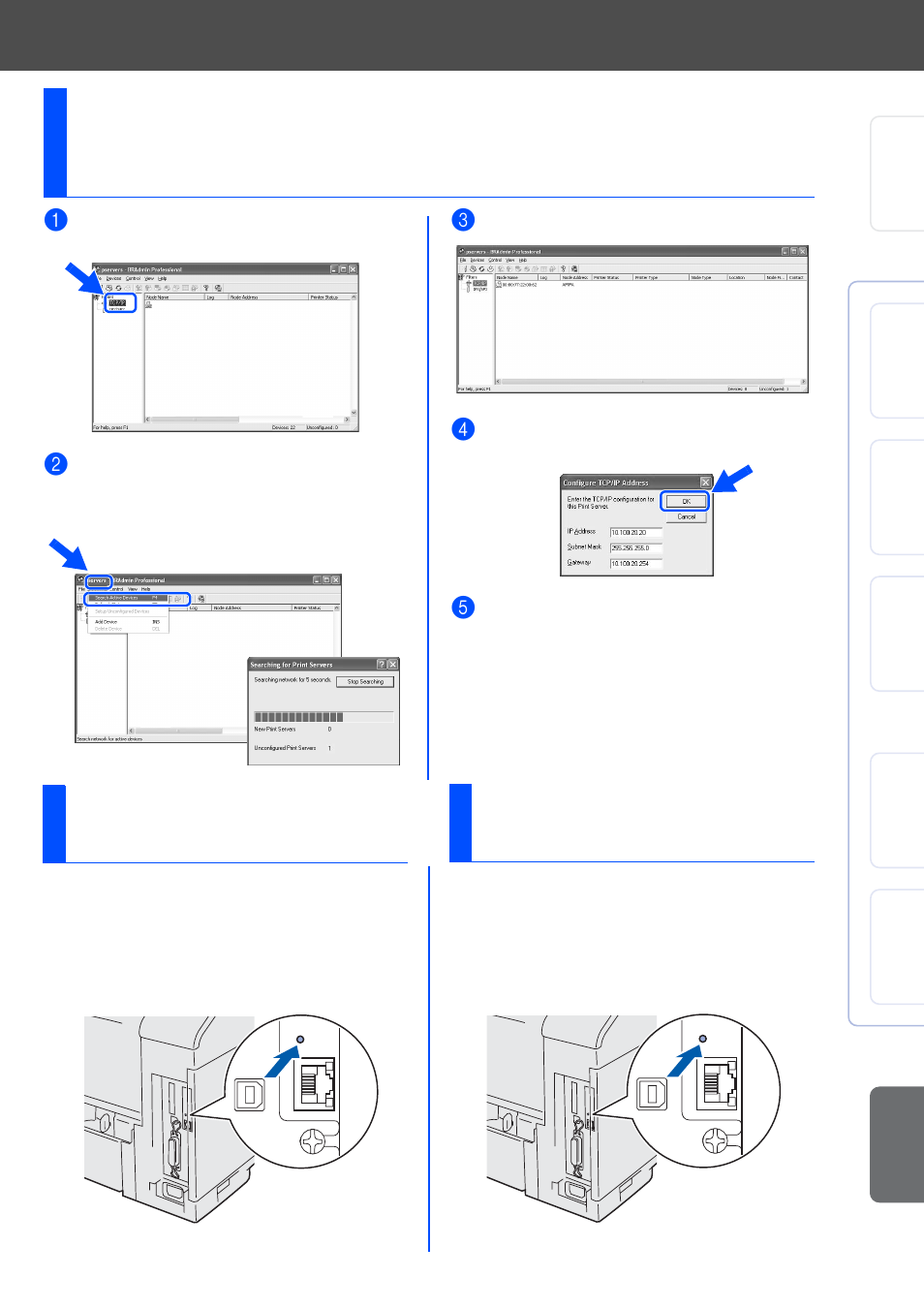 Factory default setting, Windows, Users only) | Print printer settings page | Brother HL-6050DN User Manual | Page 34 / 37