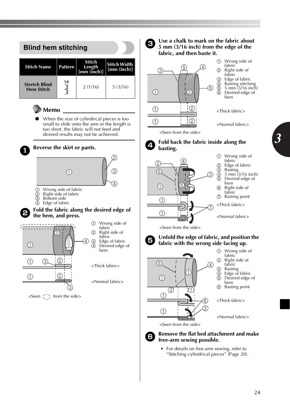 Blind hem stitching | Brother LX2500 User Manual | Page 25 / 92