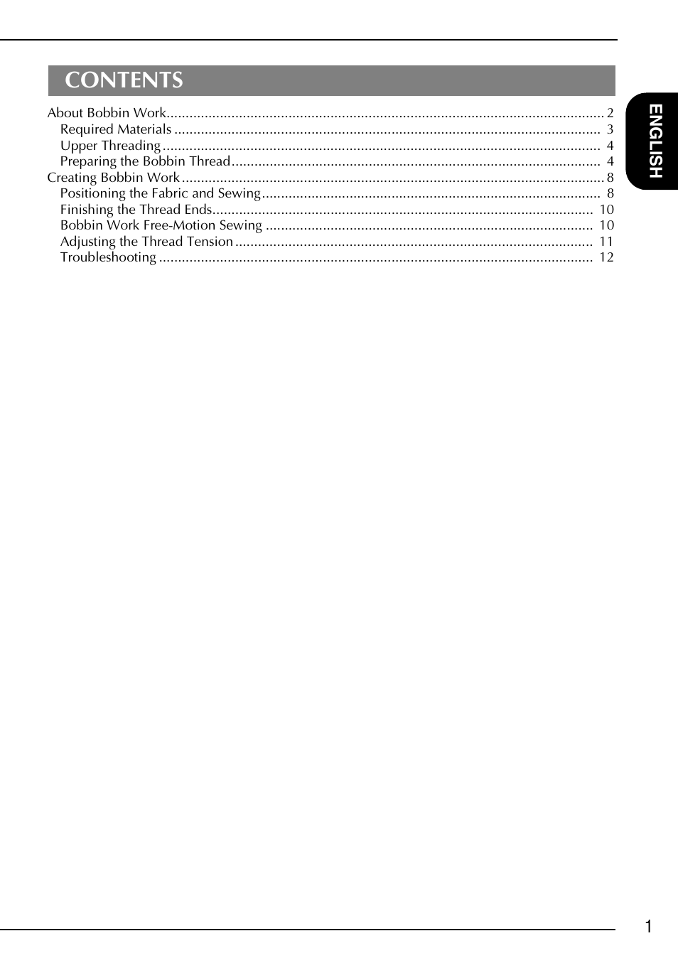 Brother Innov-is 4750D User Manual | Page 3 / 88