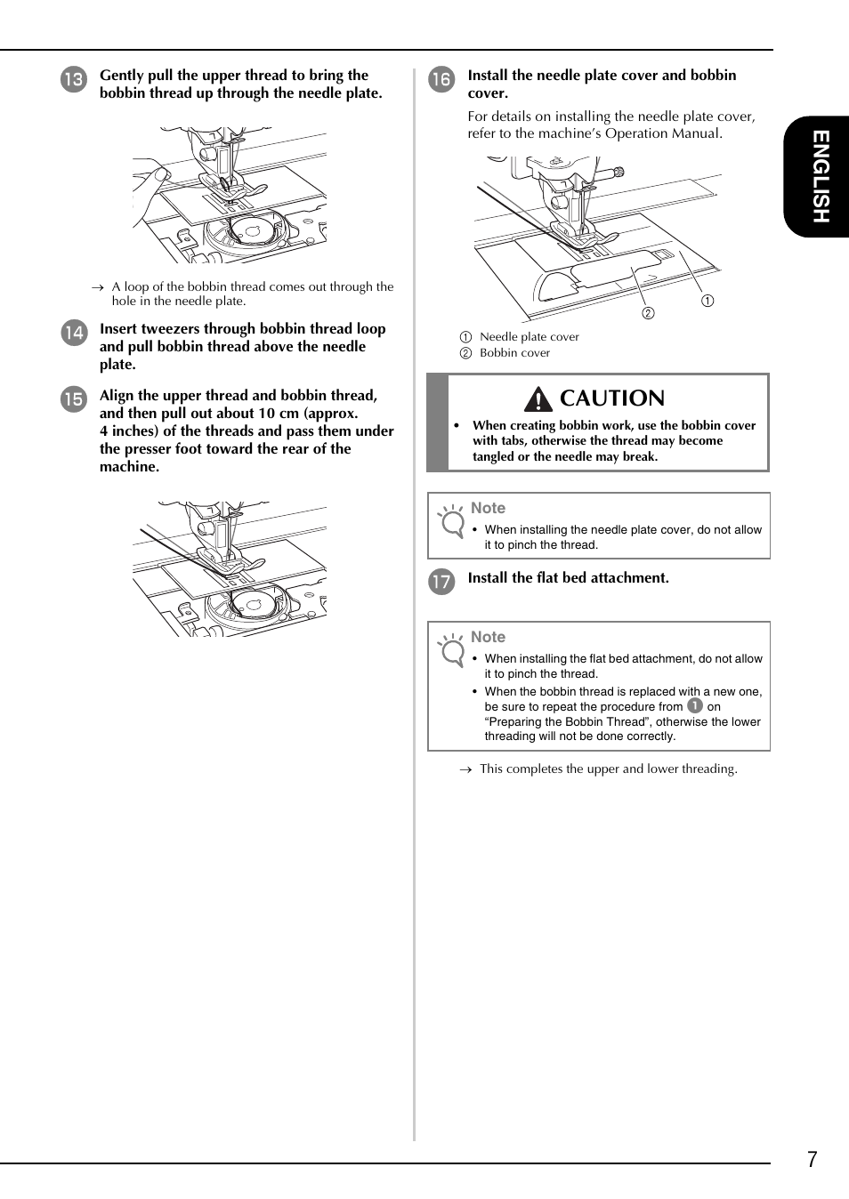 Caution, 7en gl is h | Brother Innov-is 4750D User Manual | Page 9 / 88