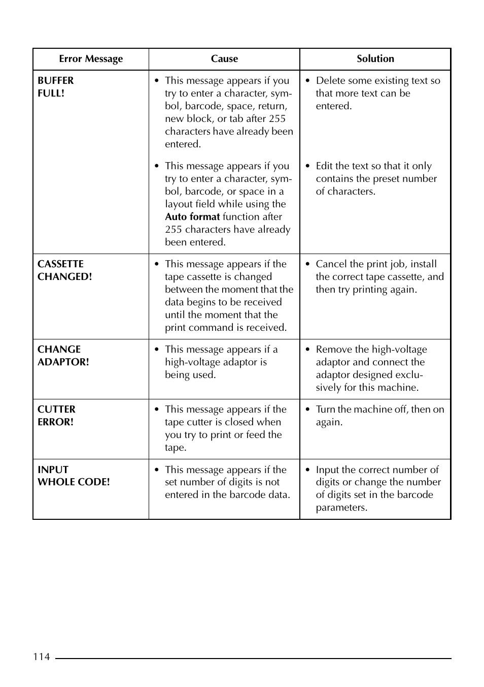 Brother PT-2410 User Manual | Page 118 / 202