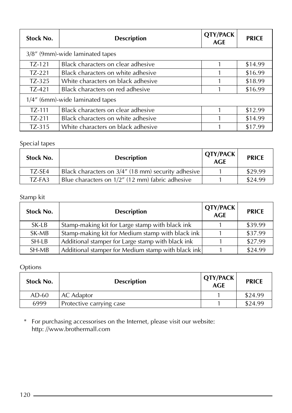 Brother PT-2410 User Manual | Page 124 / 202