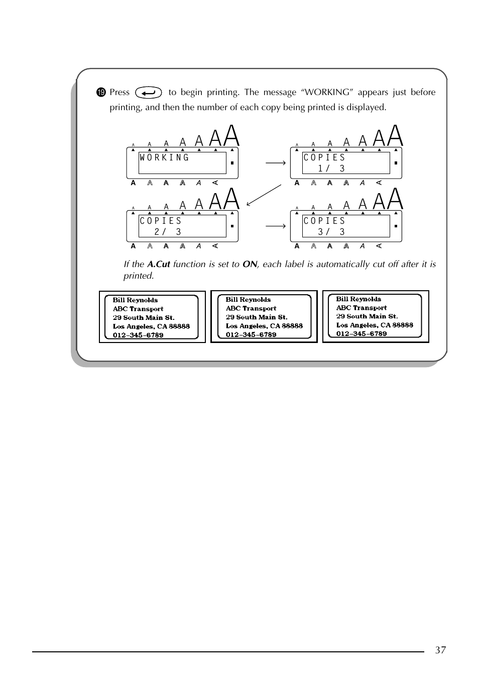 37 i | Brother PT-2410 User Manual | Page 41 / 202