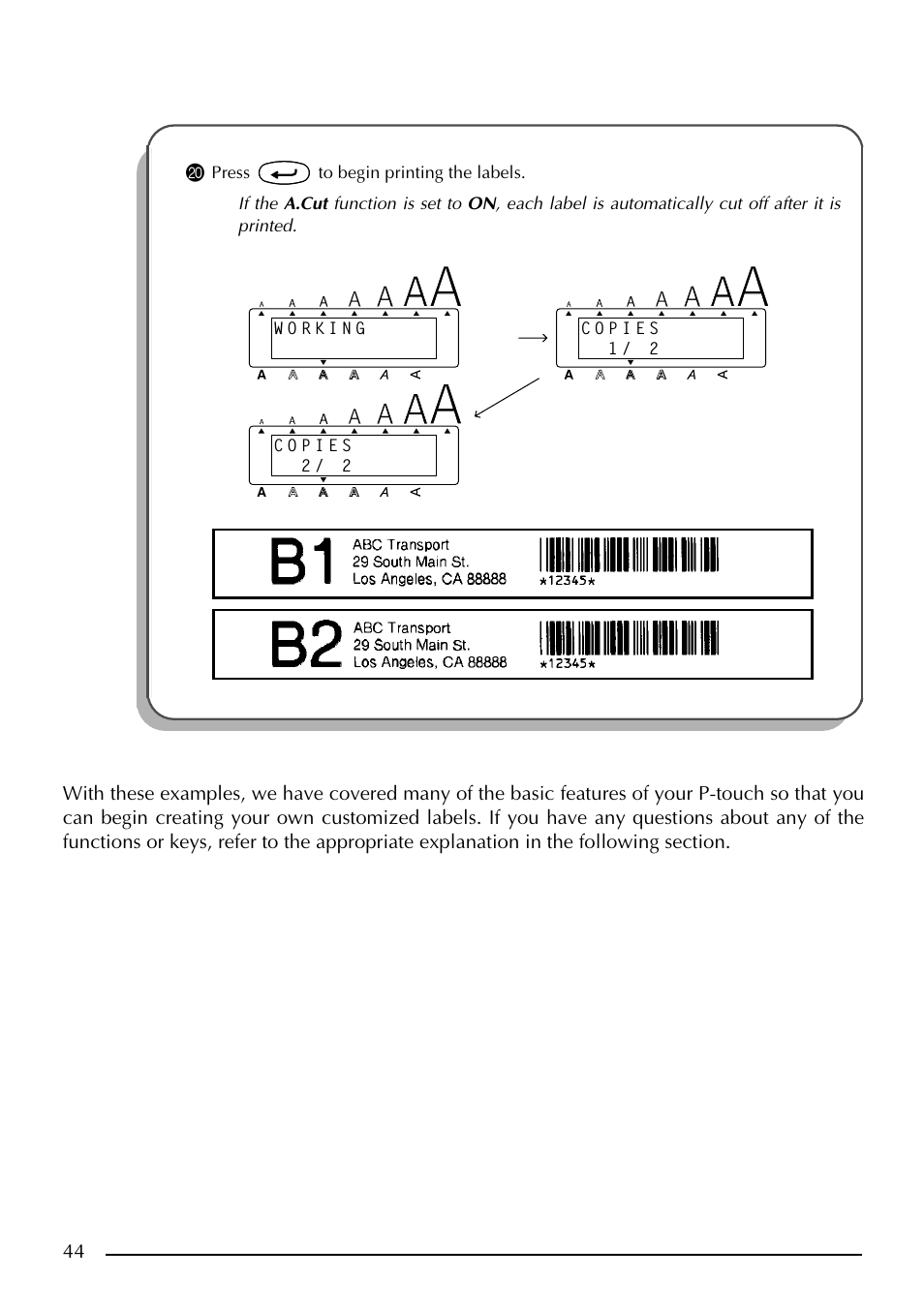 Brother PT-2410 User Manual | Page 48 / 202