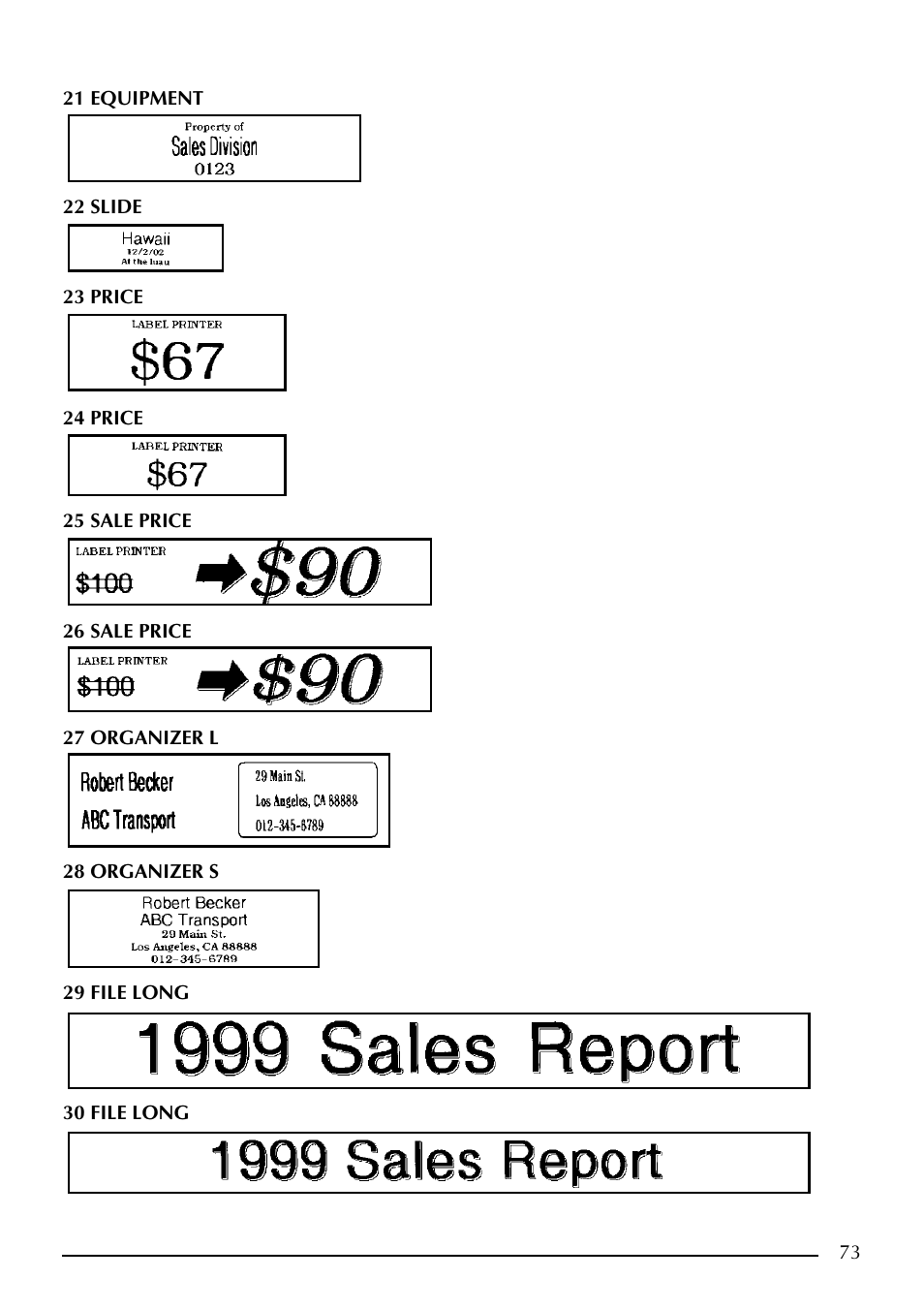 Brother PT-2410 User Manual | Page 77 / 202