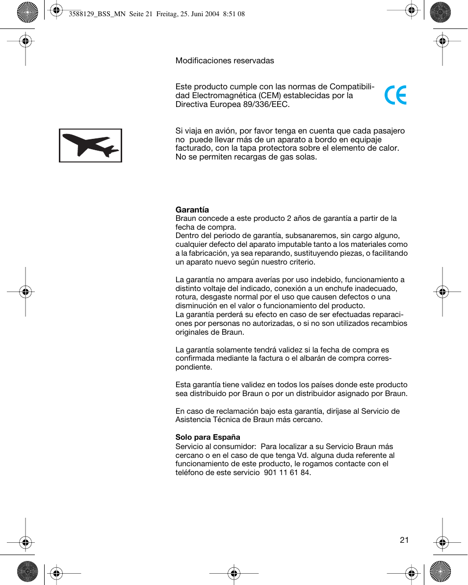 Braun BSS Cordless Straightener User Manual | Page 19 / 51