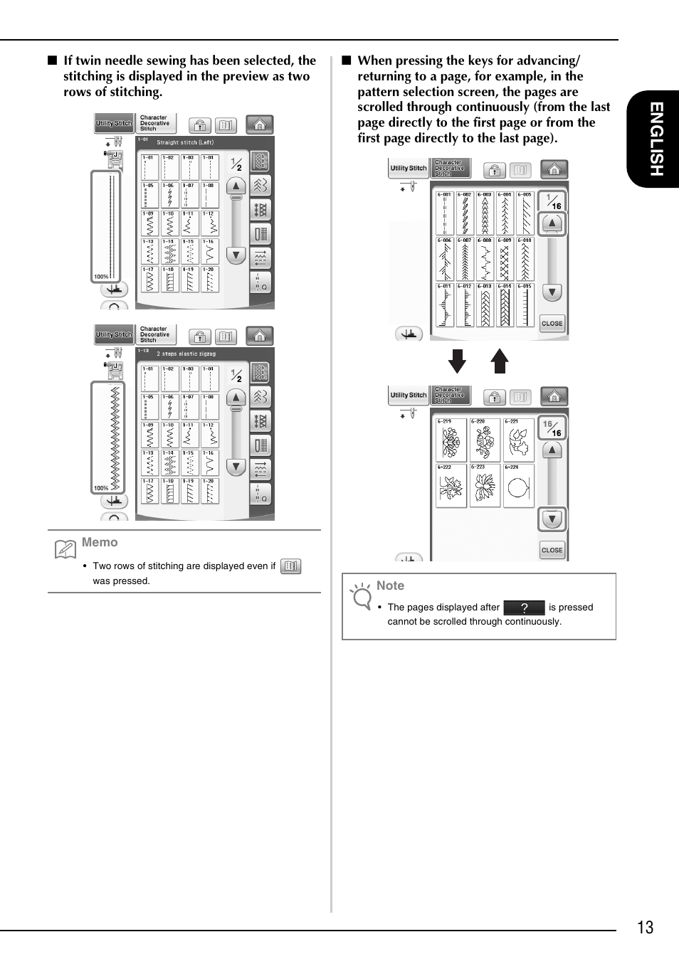 13 en g lis h | Brother Innov-is 6000D User Manual | Page 14 / 21