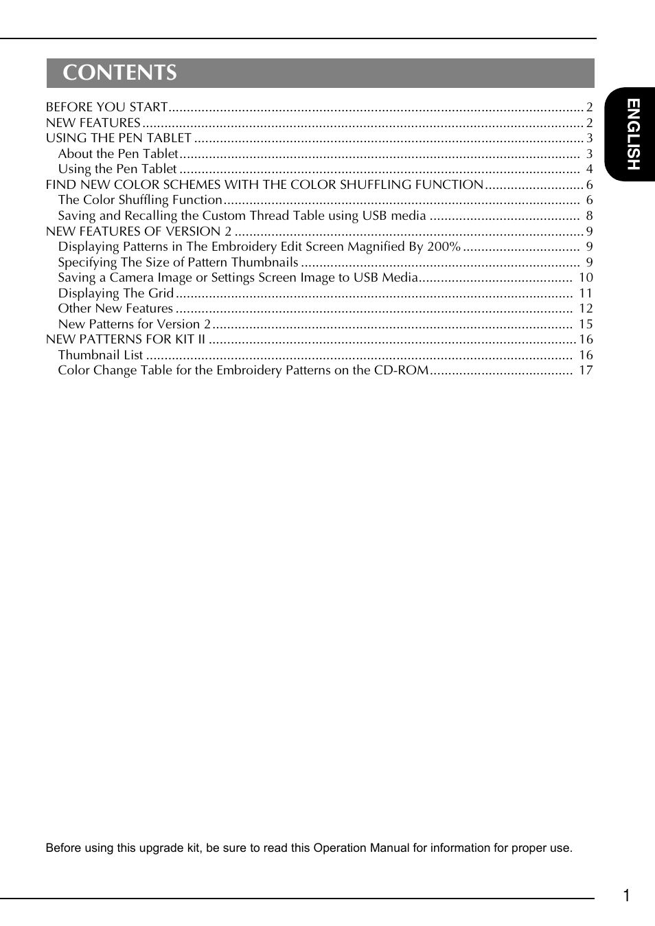 Brother Innov-is 6000D User Manual | Page 2 / 21