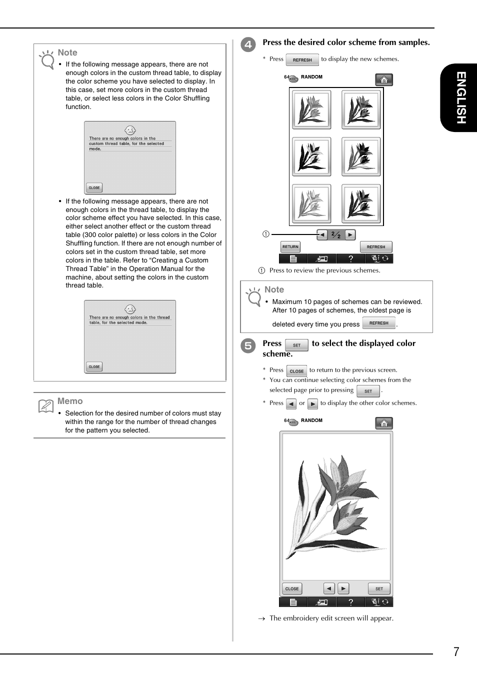 7en g lis h | Brother Innov-is 6000D User Manual | Page 8 / 21