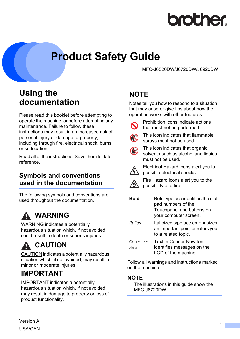 Brother MFC-J6520DW User Manual | 20 pages