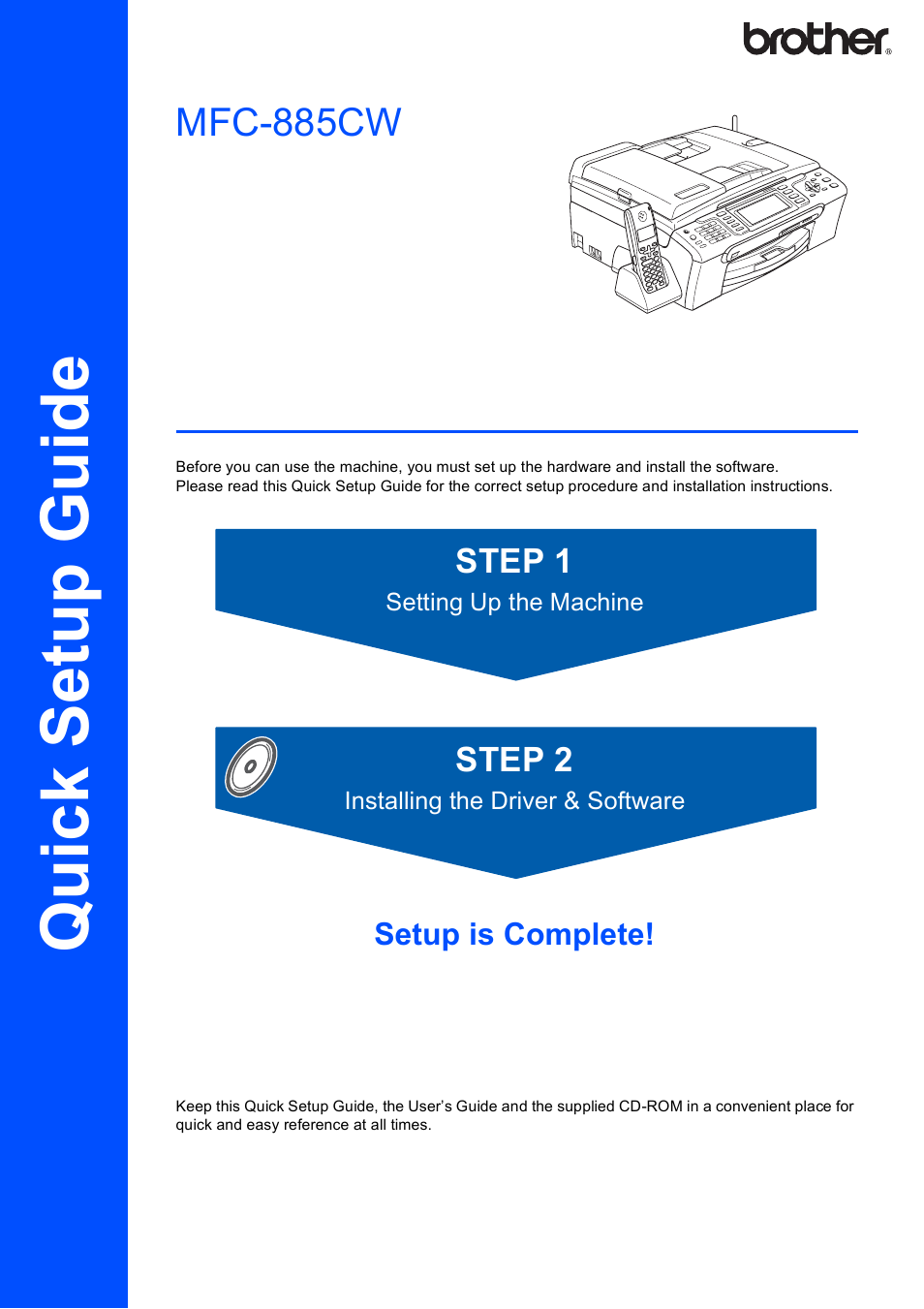 Brother MFC-885CW User Manual | 60 pages