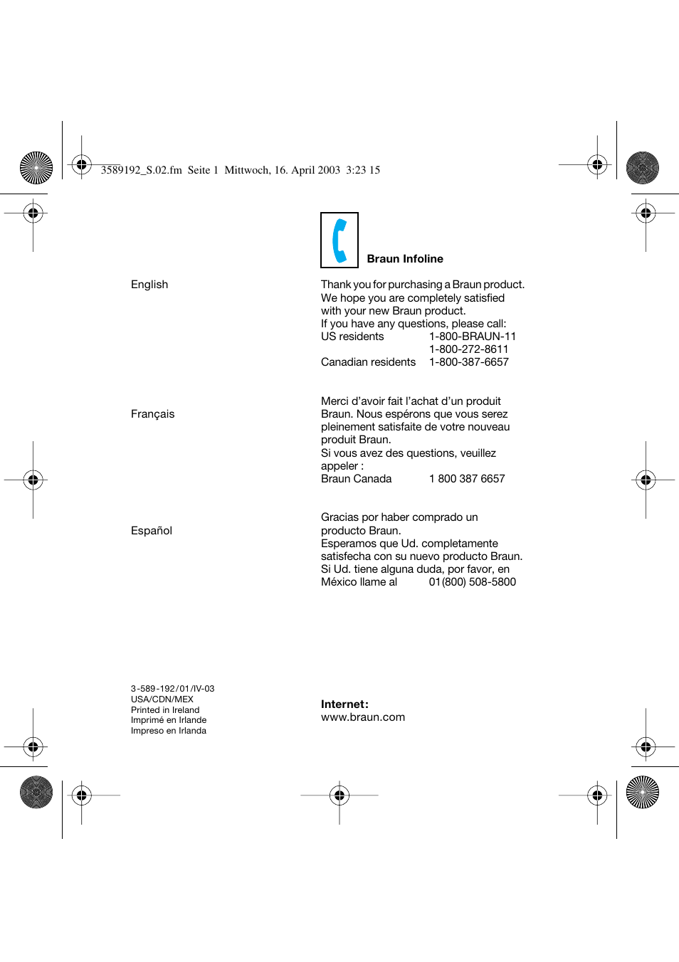 Braun C20 Independent Steam User Manual | Page 2 / 17