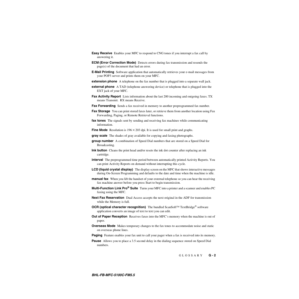 Brother MFC-5100C User Manual | Page 202 / 213