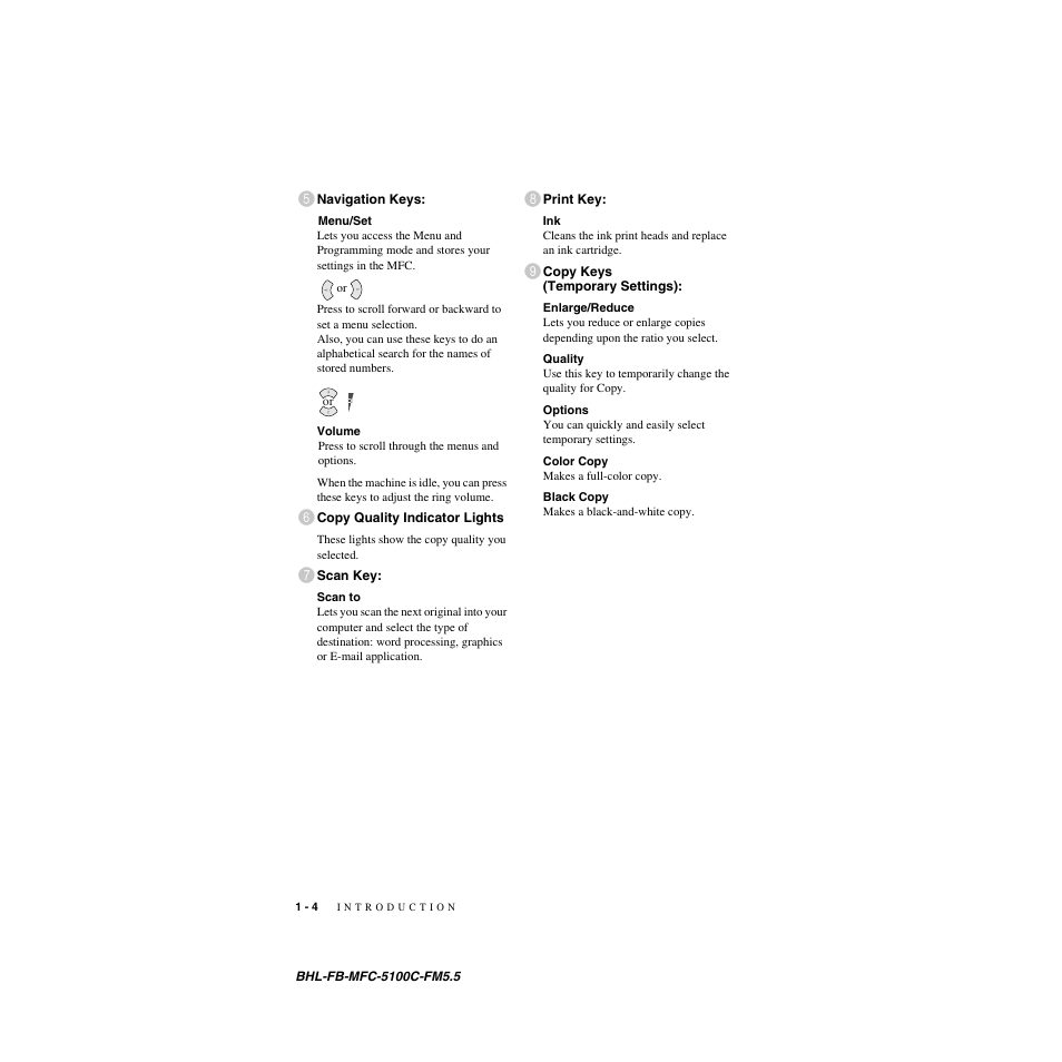 Brother MFC-5100C User Manual | Page 25 / 213