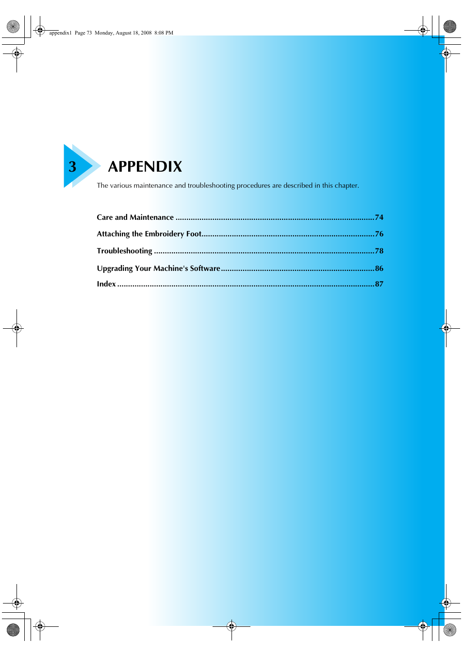 3appendix | Brother HE1 User Manual | Page 75 / 92