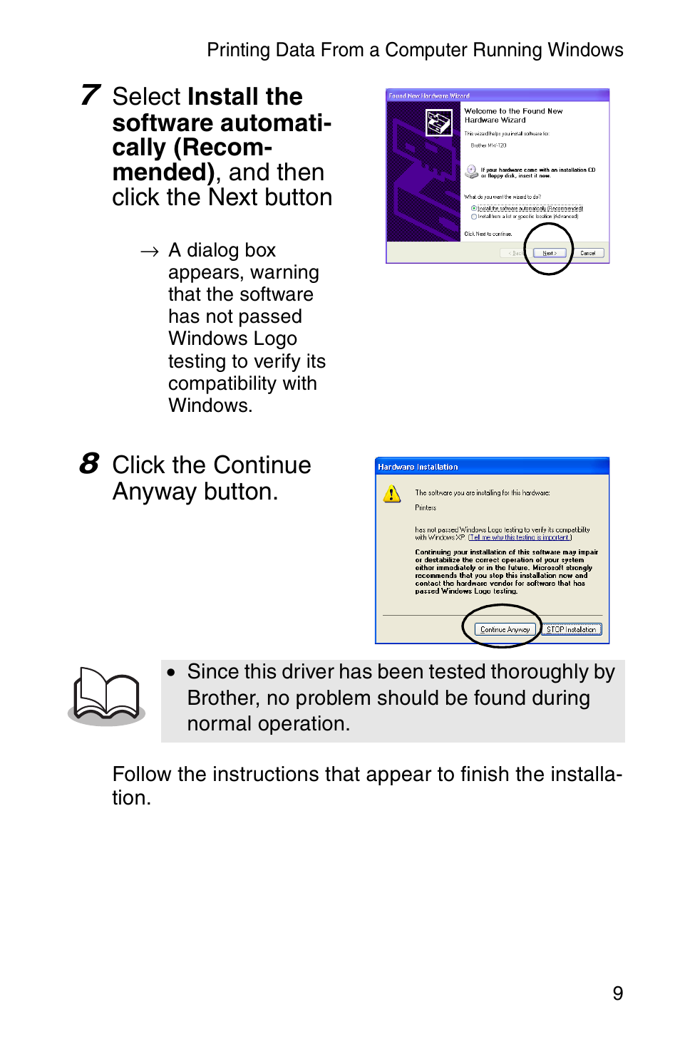 Brother MW-120 User Manual | Page 11 / 75