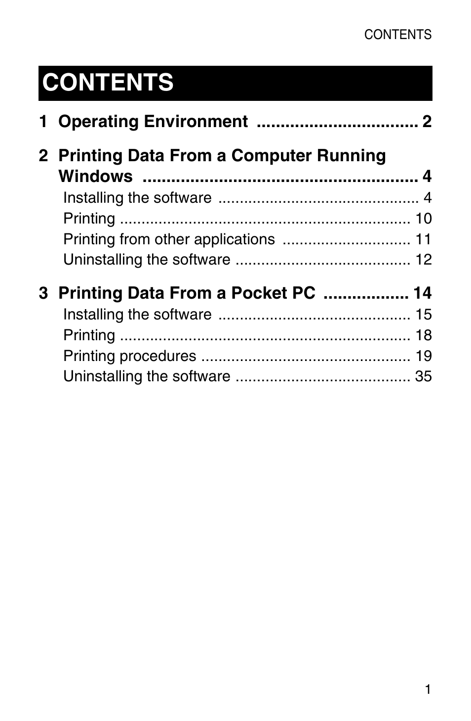 Brother MW-120 User Manual | Page 3 / 75