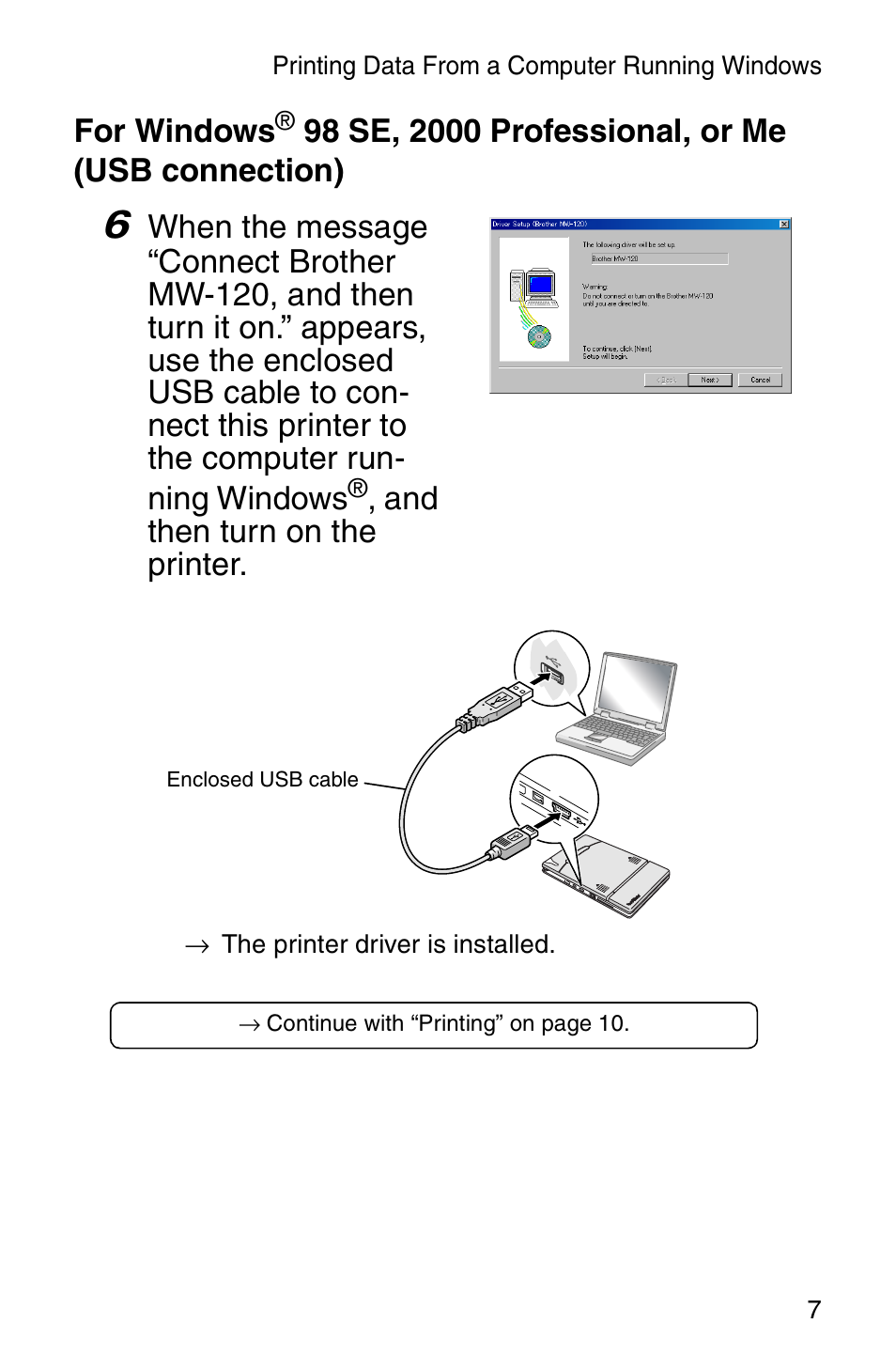 Brother MW-120 User Manual | Page 9 / 75