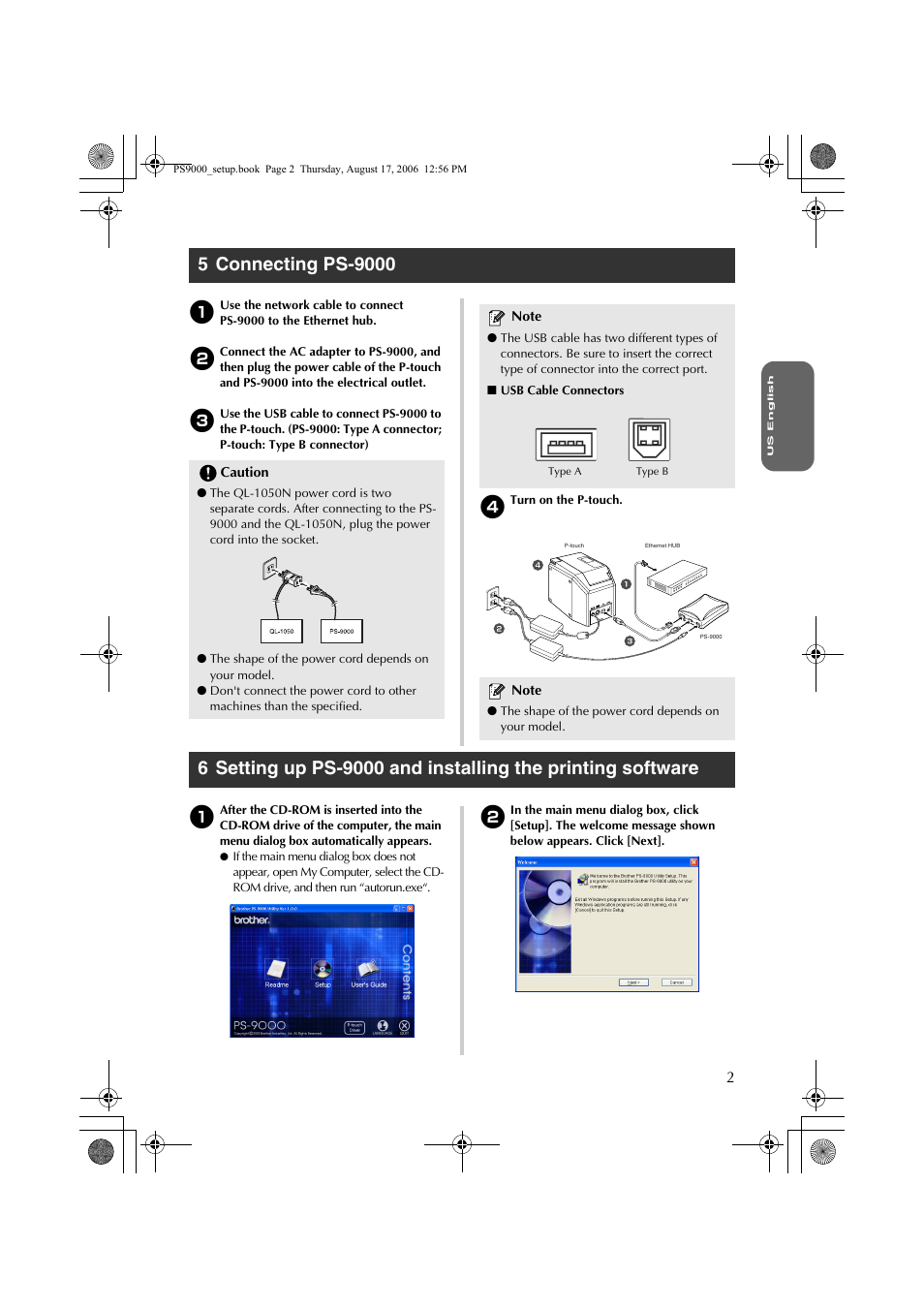 Brother PS-9000 User Manual | Page 2 / 4