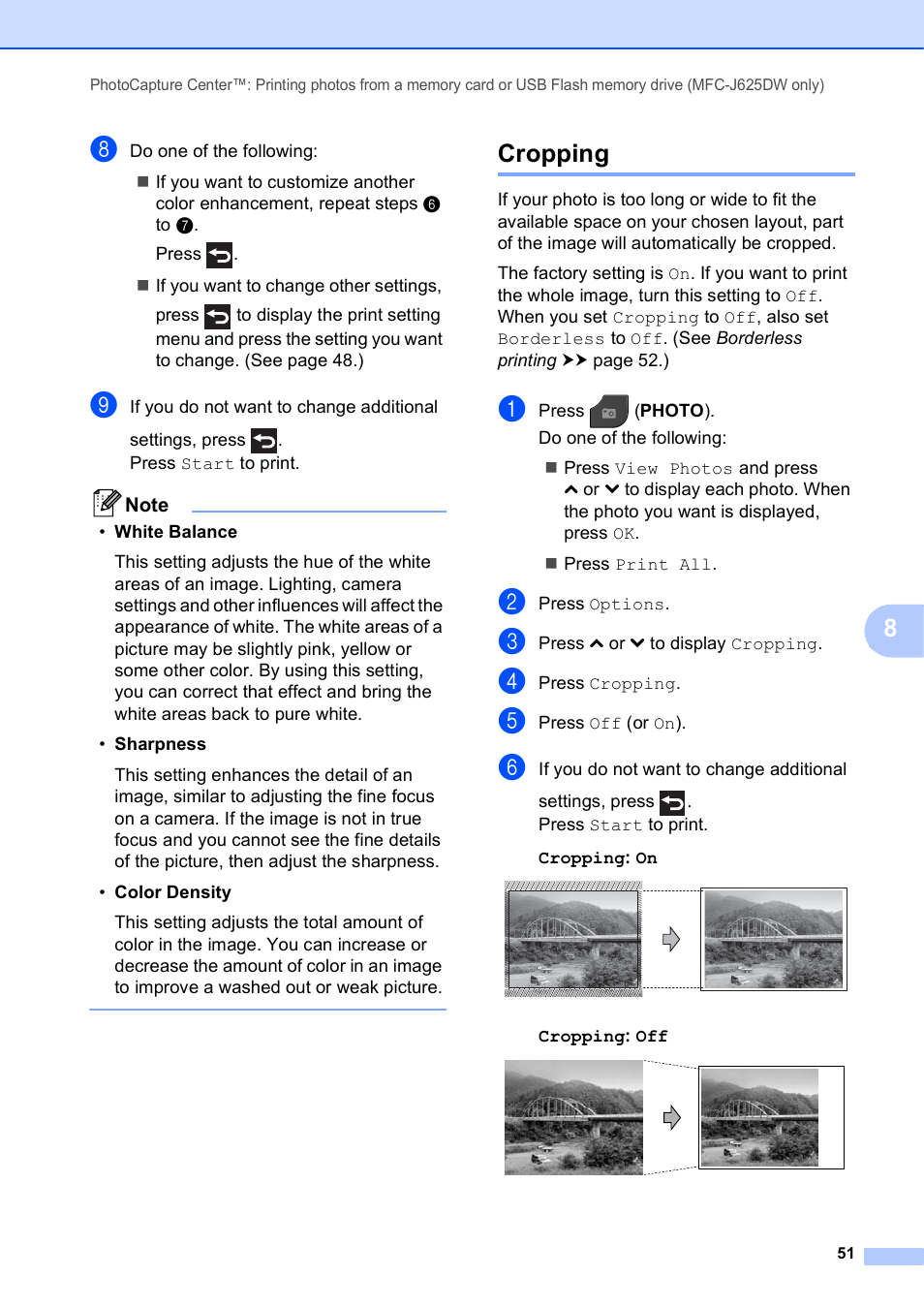 Cropping | Brother MFC-J625DW User Manual | Page 57 / 79