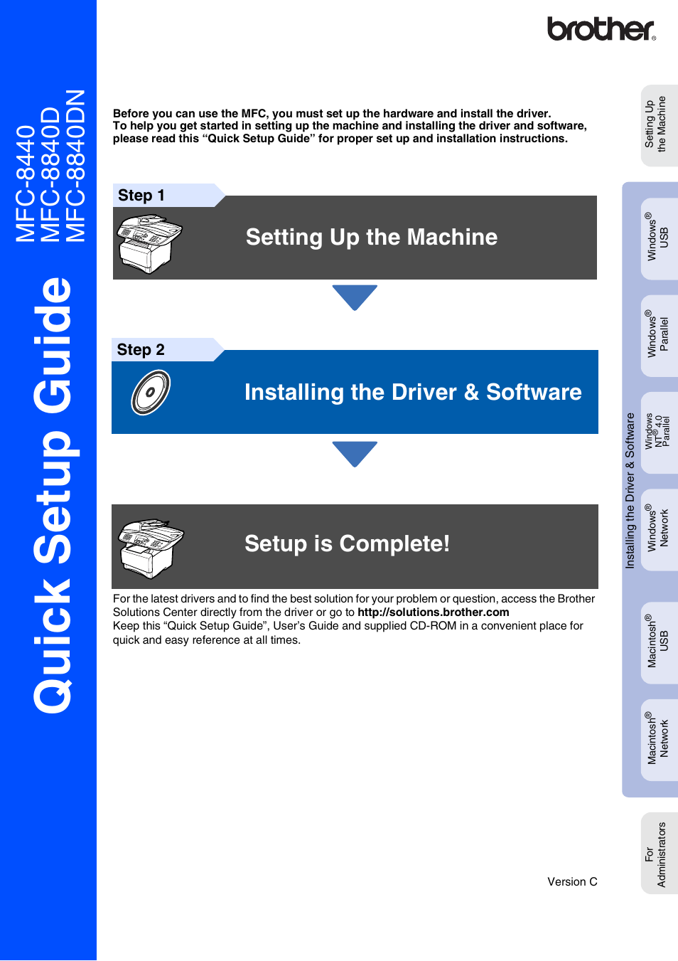 Brother MFC-8440 User Manual | 52 pages